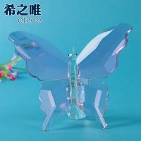 水晶工艺品 水晶动物摆件 K9水晶蝴蝶 家居摆饰 工艺礼品批发