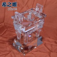 水晶工艺品 水晶鼎摆件 1#诚信金鼎商务定制送礼 创意水晶礼品定制