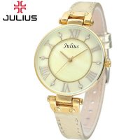 韩国juliusu新款女表 时尚手表大表盘贝壳彩表盘约淑女爱批发代发出口手表JA-832