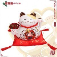 日式9寸亿万両陶瓷招福招财猫存钱罐YWL-9013