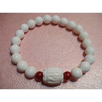 天然砗磲六字真言手链