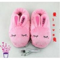 USB爱love兔保暖鞋暖脚器卡通加厚电暖鞋