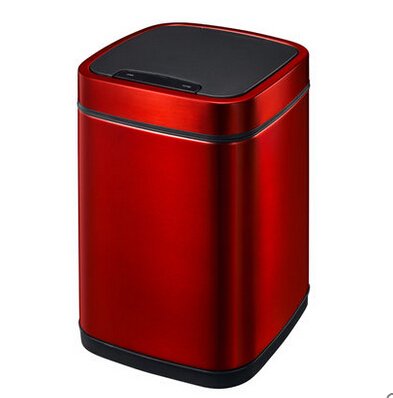 EKO宜可静音防指纹客厅垃圾桶自动感应智能不锈钢垃圾桶 欧式9288