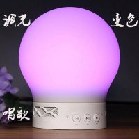 无线蓝牙led音箱台灯智能变色创意小音响灯床头触摸充电音乐夜灯