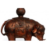 中式简约铜制太平有象造型摆件家居装饰摆件动物摆件招财摆件