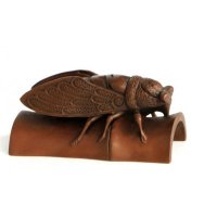 中式简约铜制蝉镇纸造型摆件家居装饰摆件动物摆件招财摆件