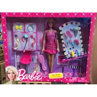 芭比女孩之美发组合 大礼盒套装 BCF85 圣诞礼物 生日礼品
