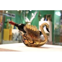 西式琉璃孔雀造型红酒架摆件结婚礼品客厅酒柜创意饰品家居装饰摆件