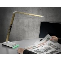 简约实用多功能折叠台灯 可做时钟温度计