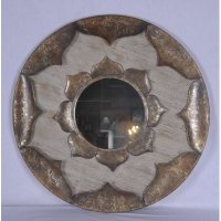 欧式复古花瓣造型圆镜装饰镜