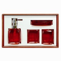 洁丽雅 品味生活家居四件套洗手液瓶皂盒杯子新婚礼物商务送礼（1）