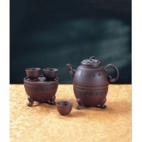 鼎壶108（和合如意）紫砂茶壶套装