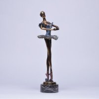 现代家居装饰人物雕塑 纯铜美院作品 金属美女运动摆件BP-669