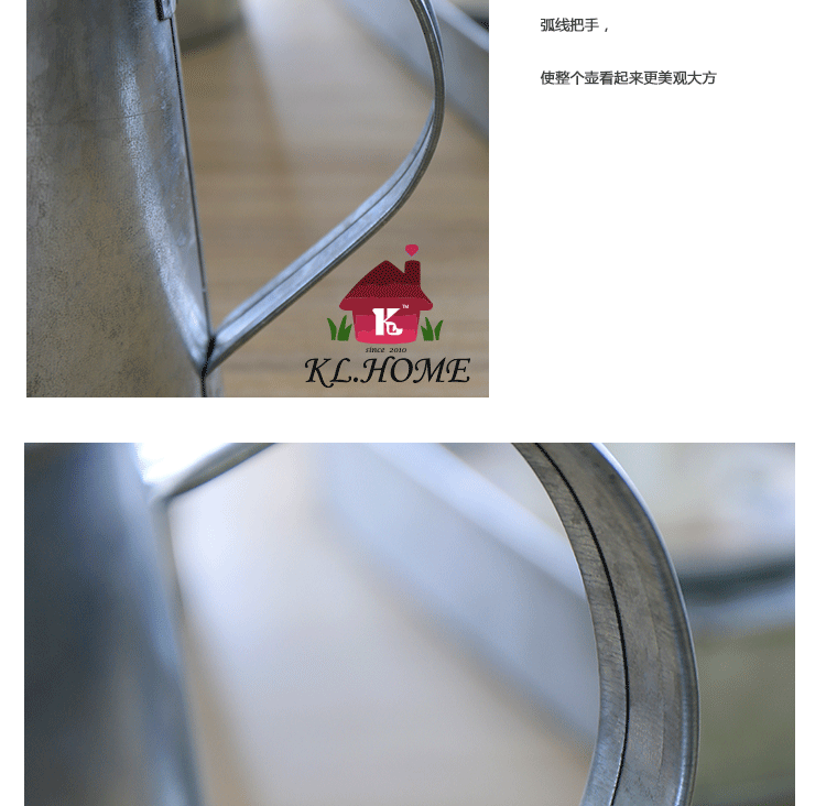 开利欧式创意奶壶造型花器饮料壶奶壶花瓶家居客厅插花器摆件H1476