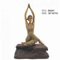 西式简约铜制瑜伽动作造型摆件家居装饰摆件人物摆件