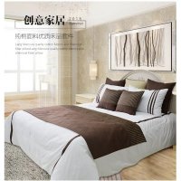 玥美居现代公寓简约10件套样板房床笠式基础套件床品软装样板房