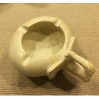 非洲手工 皂石原色大象烟灰缸