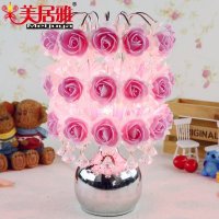 玫瑰感应香薰灯厂家批发 精油小夜灯 创意家居工艺摆件品熏香灯