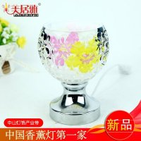 广东美居雅灯饰厂供应热销货源 彩绘玻璃插电感应香薰灯