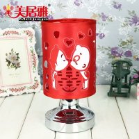 广东厂家批发插电布艺大红喜庆香薰灯 婚庆系列礼品热卖精油灯具 BY0541