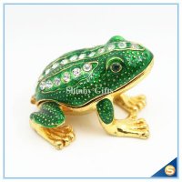 动物系列 金属青蛙珠宝首饰盒 景区热卖纪念品 青蛙饰品盒 创意礼品