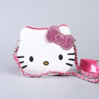 9059 kt猫可爱水晶斜挎包