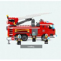 DIY亲子互动拼装玩具模型-消防车