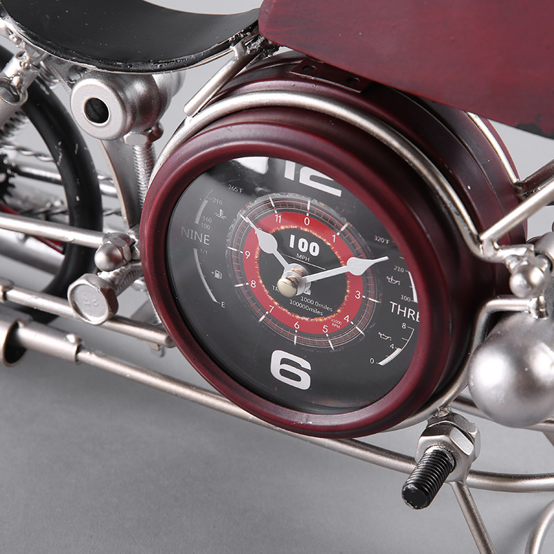 摩托车台钟个性创意台钟座钟家居装饰钟表GT15B0035