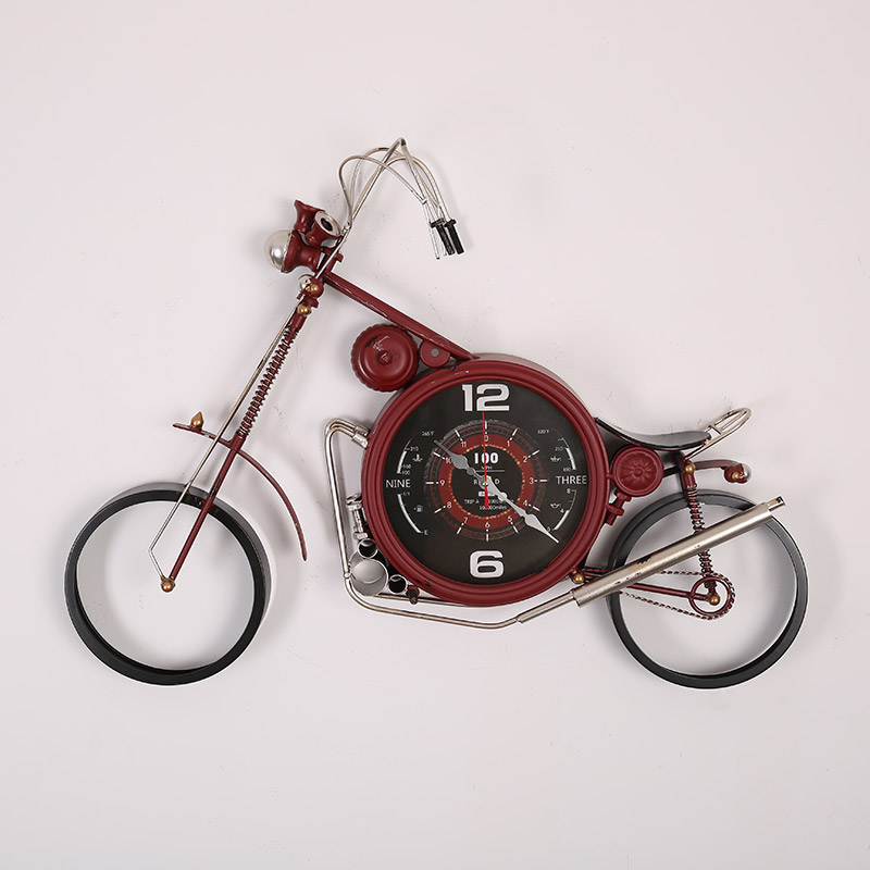 摩托车挂钟个性创意挂钟家居装饰钟表挂件GT15A0041
