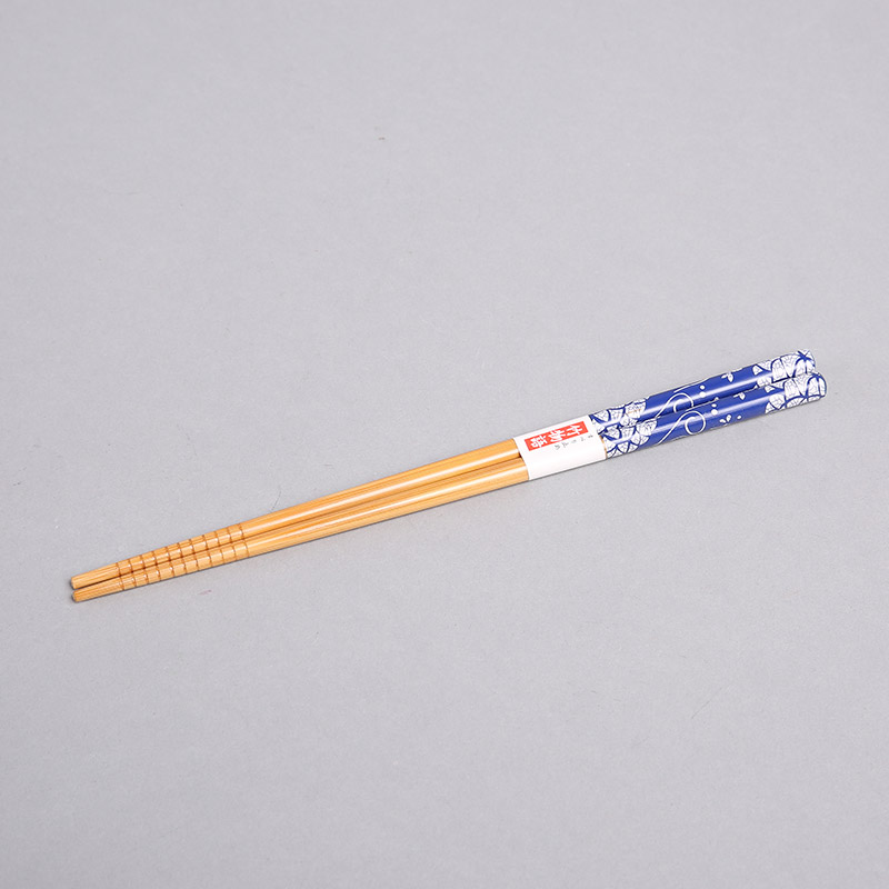 腊染图案竹木筷子家用筷工艺礼品筷子防滑拉钩筷（5双/套）FT033