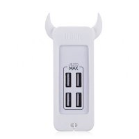 MOMAX 4口USB手机充电头25W-白色