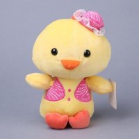 7寸马甲小鸡 毛绒玩具 毛绒公仔创意毛绒玩具儿童可爱玩偶NB01