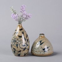 中式高温陶瓷花瓶摆件 高品质装饰瓶摆件 家居装饰工艺品陶瓷装饰瓶摆件YMTC11