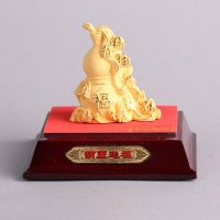 金福禄工艺品摆件 金色风水装饰摆件 送礼办公室镇宅家居装饰摆件JYG19