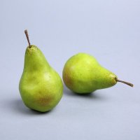 高仿真橡胶青梨创意水果摆件 摄影商店道具田园厨房橱柜仿真水果 PL-1