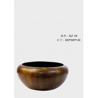 中式简约铜制花盆铜器XLF-04造型摆件家居装饰摆件卧室摆件客厅摆件