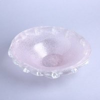 彩色系列玻璃果盘粉红色果盘家居装饰品CDT00246