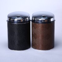 不锈钢时尚客厅垃圾筒 时尚创意花纹感应式垃圾桶 9LCA-3