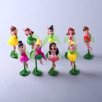 10款花仙子动漫玩偶 精致版公仔摆件宝宝礼物玩具 10件套 HAPPYDM25