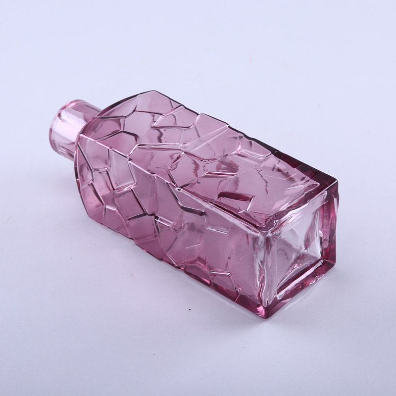 简约粉红色玻璃花瓶花器家居玻璃装饰工艺品YL215