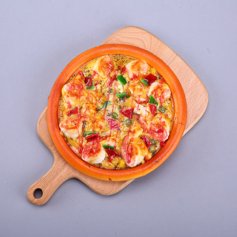 7寸披萨创意仿真摆件 摄影商店道具厨房橱柜仿真果/食品蔬装饰品 HPG072