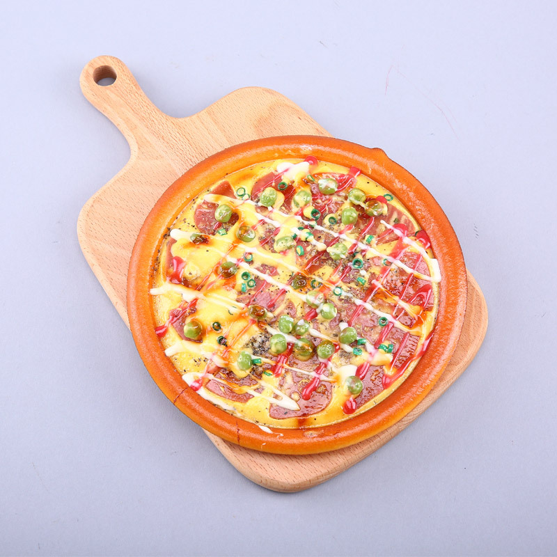 7寸披萨创意仿真摆件 摄影商店道具厨房橱柜仿真果/食品蔬装饰品 HPG013