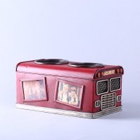 校车模型花盆摆件 家居服装店酒吧橱窗陈列软装饰品道具 DMDD314