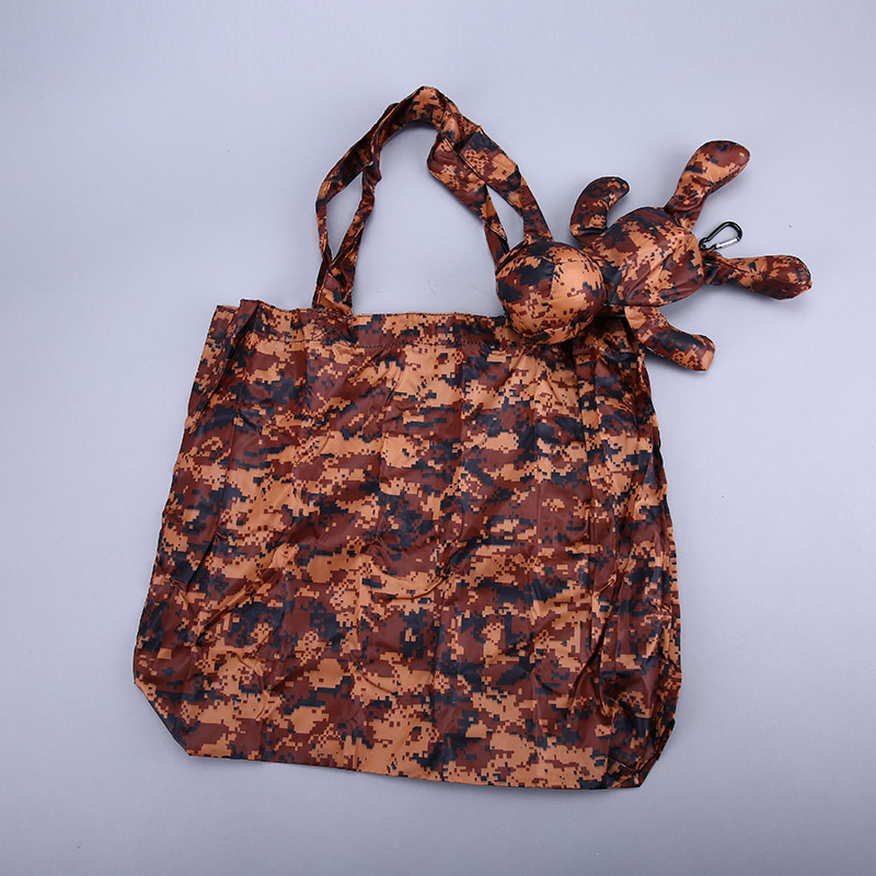 小熊收藏式环保袋 时尚创意花纹便携环保袋可爱公仔包包 GY164