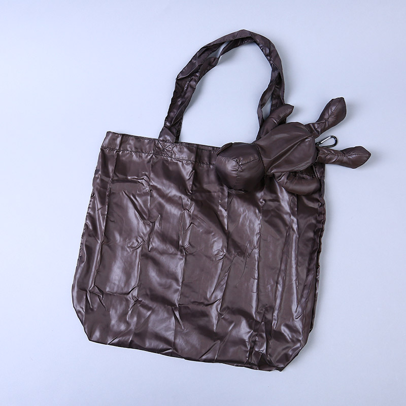 小熊收藏式环保袋 时尚简约纯色便携环保袋可爱公仔包包 GY714