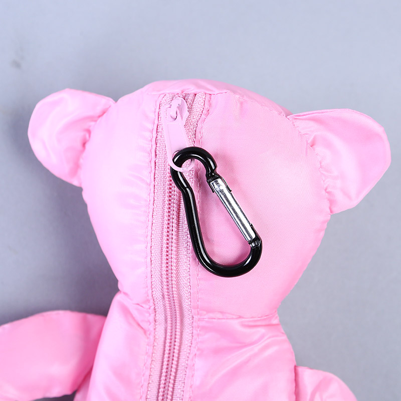小熊收藏式环保袋 时尚简约便携环保袋可爱公仔包包 GY475