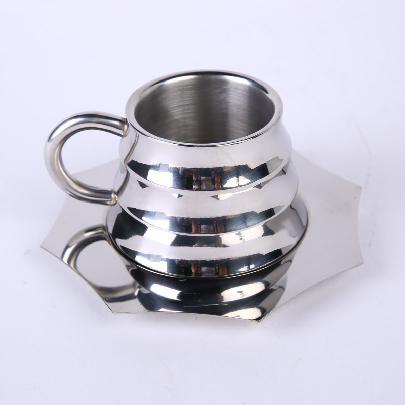竹节咖啡杯 高档不锈钢咖啡杯创意竹节咖啡杯茶杯水杯 ZS121