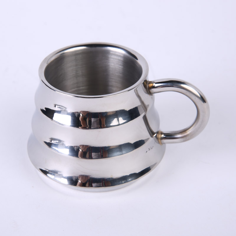 竹节咖啡杯 高档不锈钢咖啡杯创意竹节咖啡杯茶杯水杯 ZS125