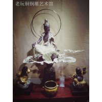 中式佛教工艺品铜制观音像摆件宗教工艺品佛铜像