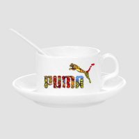 品牌促销活动定制logo咖啡杯星巴克咖啡陶瓷杯两件套 厂家直销